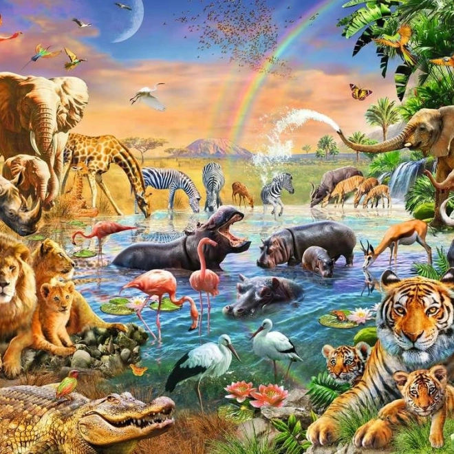 Ravensburger Puzzle Savana Džungla 100 kom