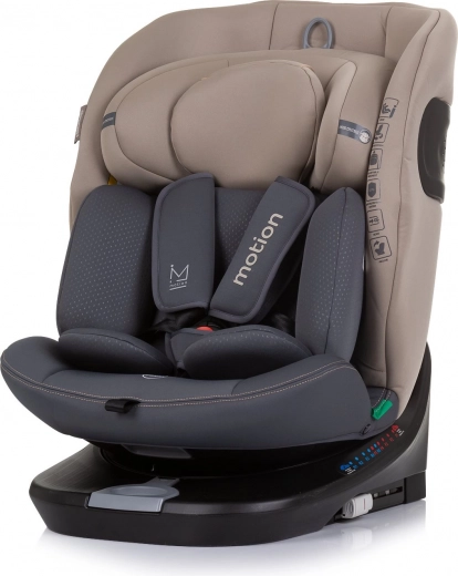 autosjedalica i-Size 40–150 cm s Isofixom i okretanjem 360°, Macadamia