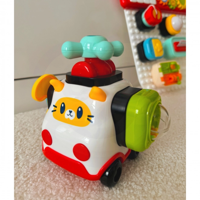 Montessori konstruktorski auto mačkica