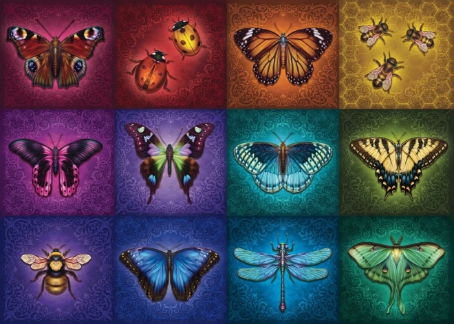 Prekrasni krilati kukci puzzle 2D 1000 dijelova