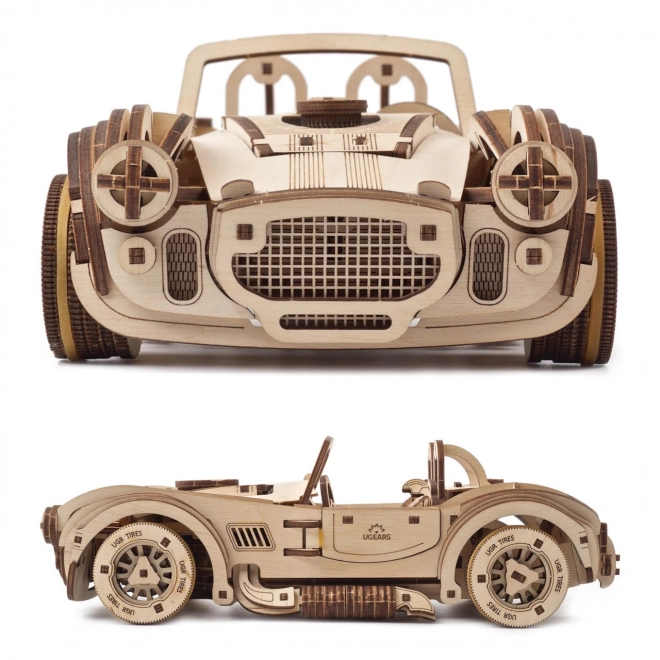 Ugears 3D drveni mehanički puzzle Driftajući trkaći auto Kobra