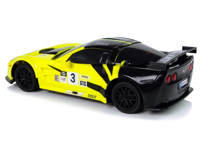 Sportski auto R/C 1:24 Corvette žute C6.R 2.4 G svjetla