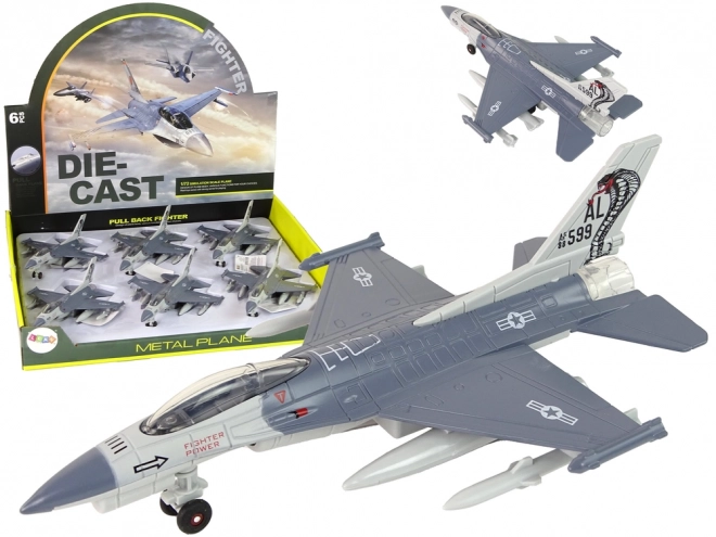 Avion s Frikcijskim Pogonom Svjetla Zvukovi 1:72 siva