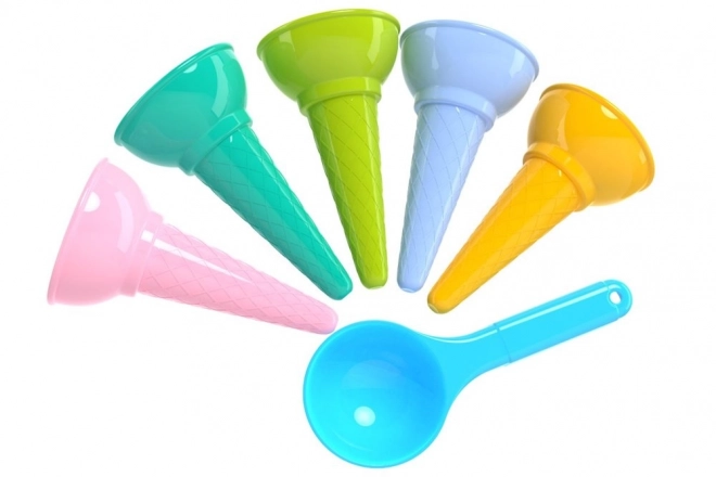 Set šarenih kalupa za sladoled Sand 6221