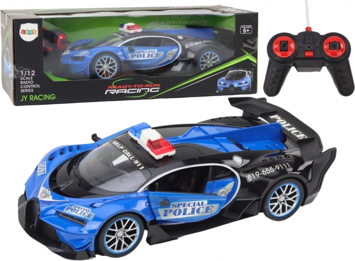 RC policijski auto u mjerilu 1:12, plavi