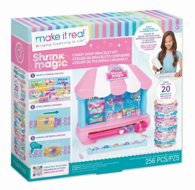 Set za izradu narukvica Shrink Magic Candy Shop