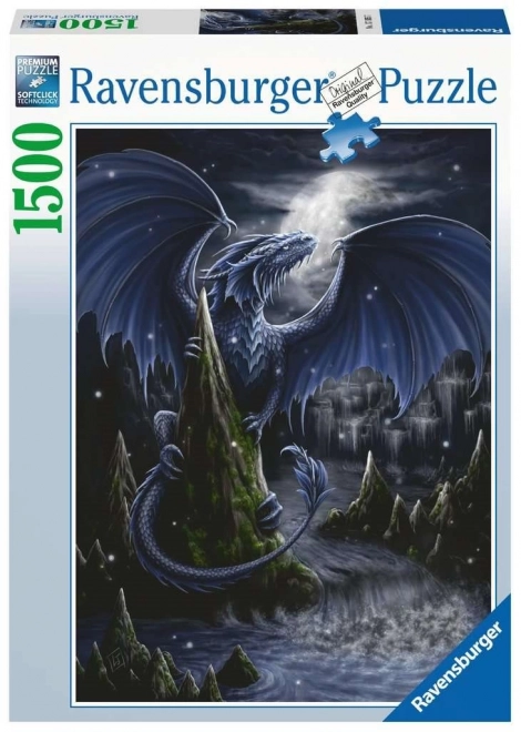 Puzzle 1500 dijelova crni zmaj Ravensburger