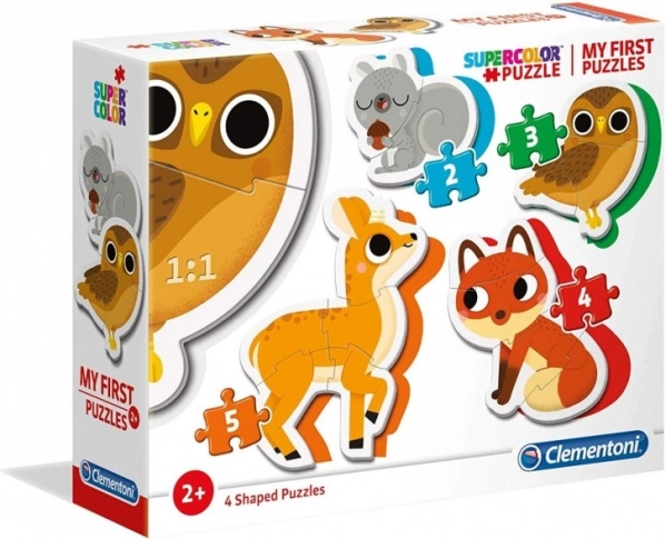 Clementoni moje prve puzzle šumske životinje 4u1