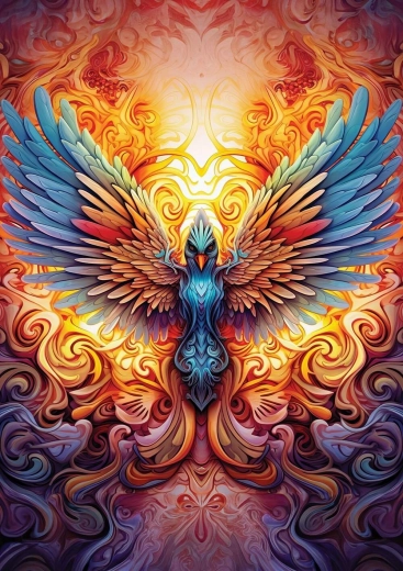 Puzzle Šareni feniks 1000 dijelova ART PUZZLE