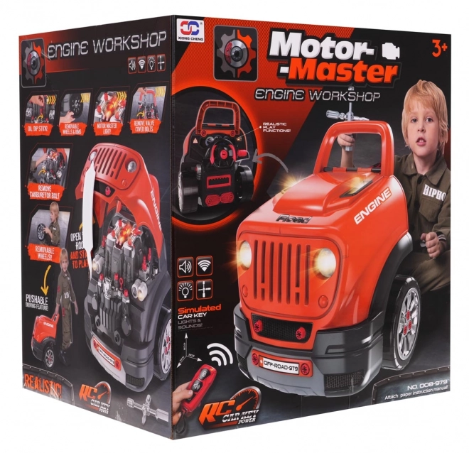 DIY Motor Master - set za malog mehaničara narančasta