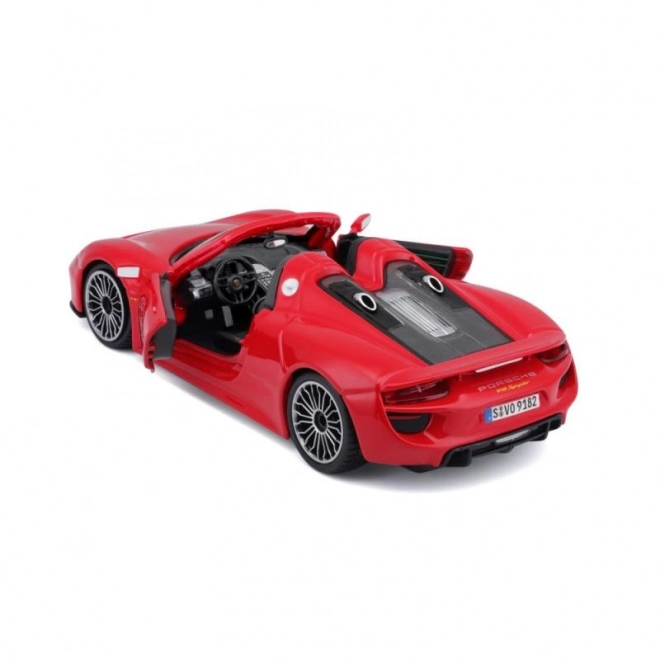 Kovinsko autiće Porsche 918 Spyder crveno