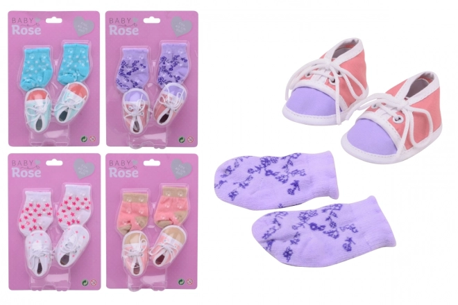 Cipelice + čarape za lutke Baby Rose