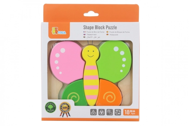 Drvene puzzle za najmlađe - leptir