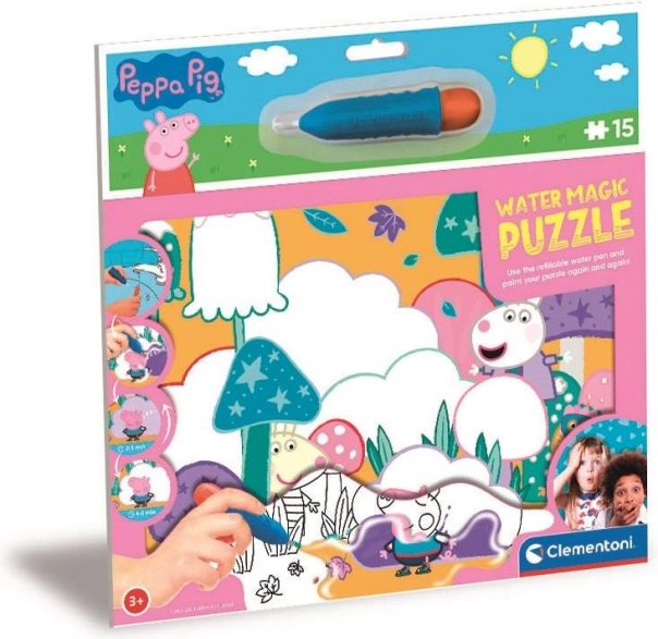 Čarobne vodene puzzle Pepa Pig 15 dijelova