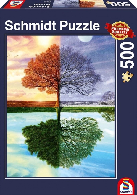 Puzzle Stablo četiri godišnja doba 500 dijelova