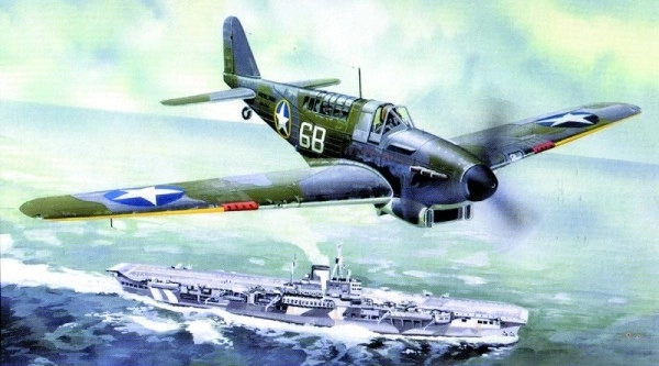 Model Fairey Fulmar MK.I/MK.II 17x19,6cm u kutiji 25x14,5x4,5cm