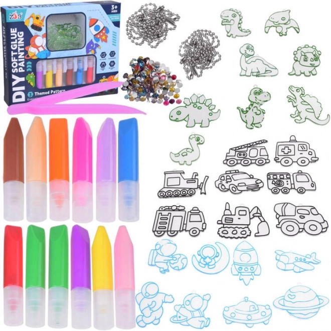 Prošireni DIY kreativni set privjesaka za ključeve ZA5209