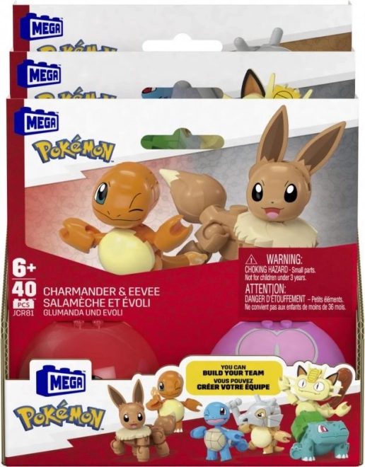 Građevinski set Pokémon Poké Ball Charmander i Eevee