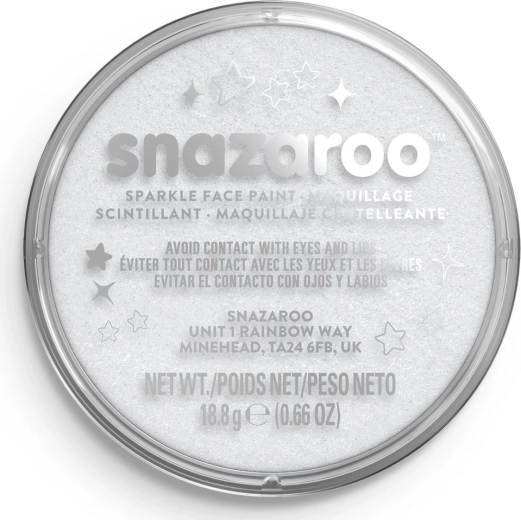 SNAZAROO Boja za lice Sjajna Bijela (Sparkle White) 18 ml