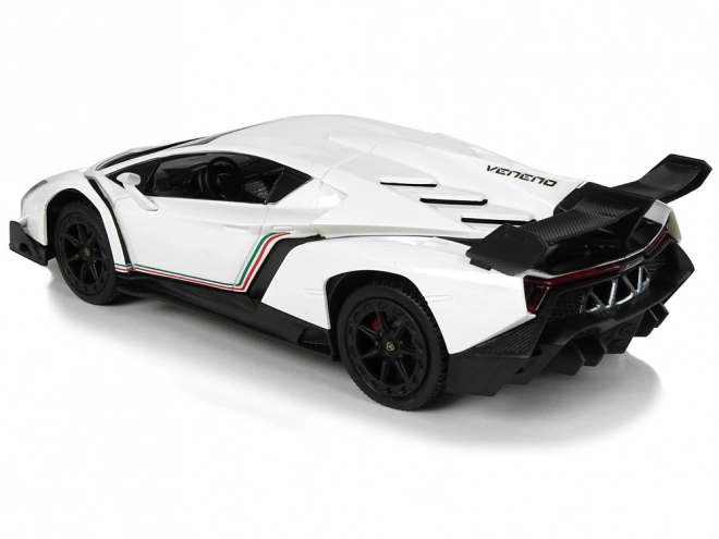Daljinski upravljani Lamborghini Veneno Bijeli 2.4G daljinsko upravljanje volanom Zvukova svjetla