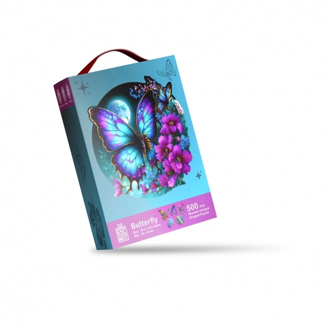 EscapeWelt Drvene luminiscentne puzzle Leptir 500 komada