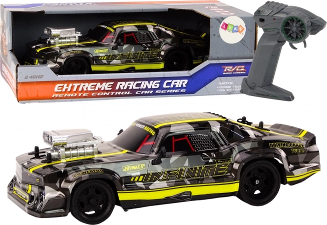 RC auto 1:16 s gumenim kotačima za drift – crno