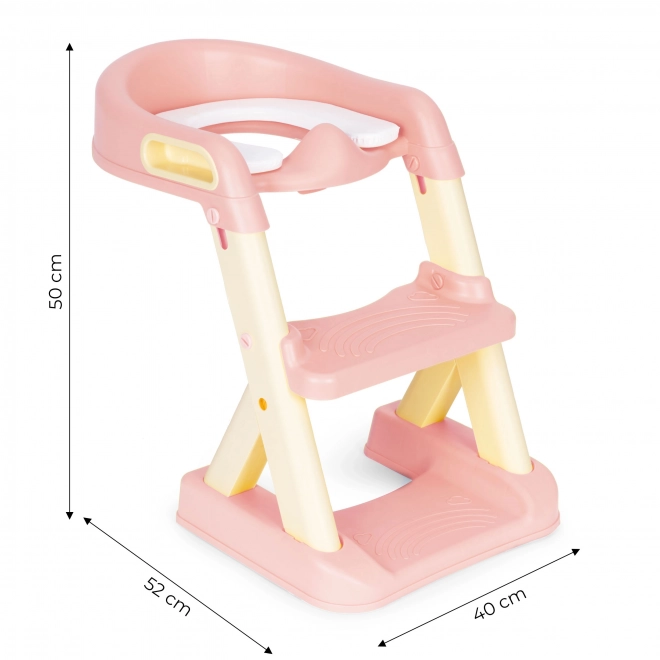 Žuta dječja kahlica sa stepenicama ECOTOYS