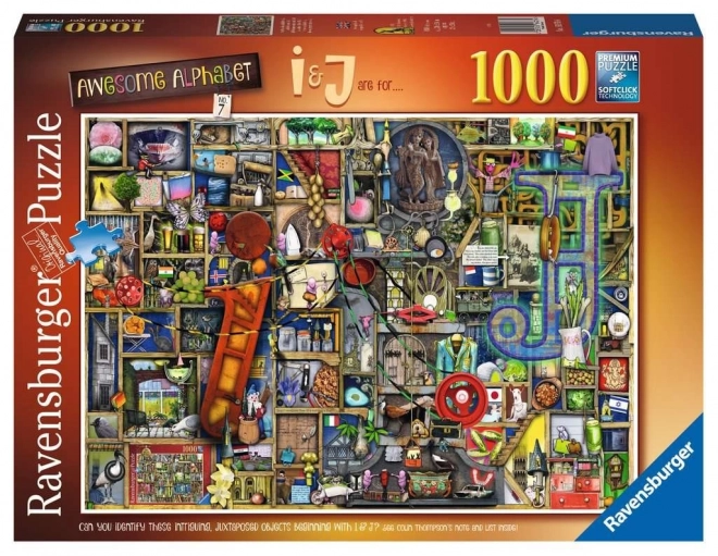 RAVENSBURGER Puzzle Fantastična abeceda - slovo I i J 1000 komada