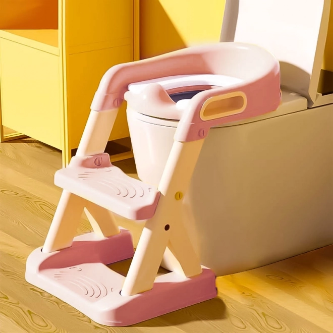 Žuta dječja kahlica sa stepenicama ECOTOYS