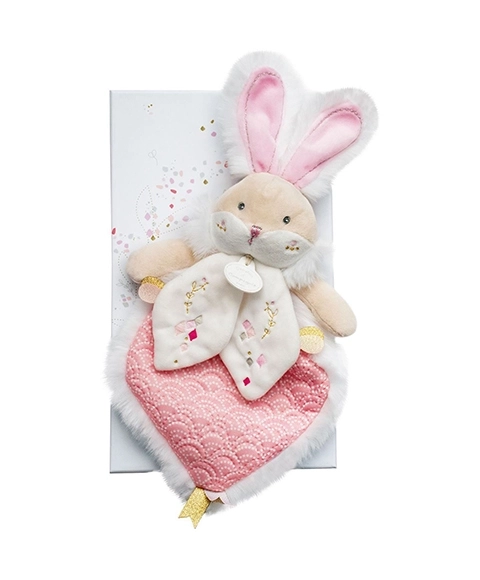 Doudou poklon set ružičasti prijatelj zeko