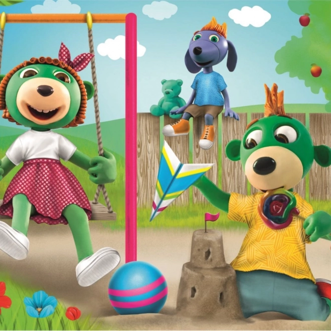 Puzzle Treflíci: Zabava u vrtu 100 dijelova