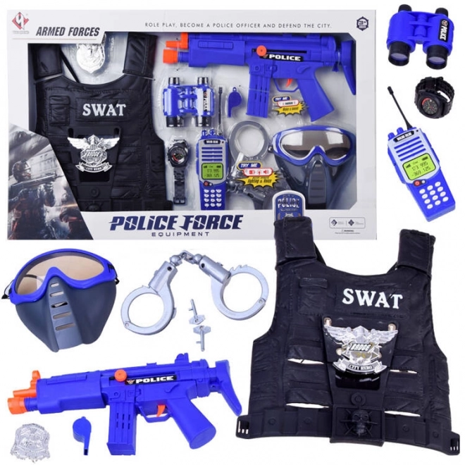 Policijski set s prslukom i dodacima