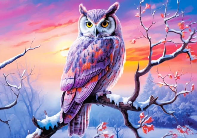Puzzle od 500 dijelova – savršena sova uvečer