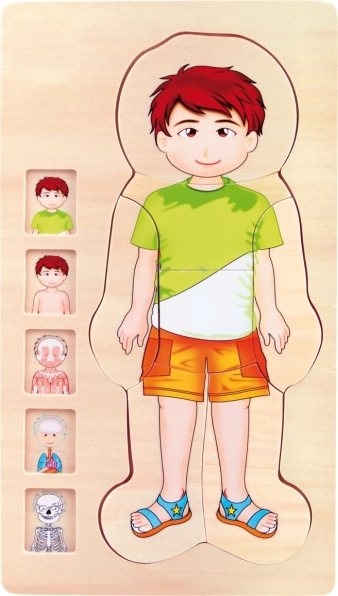 Small Foot Drvene Puzzle Anatomija Tim