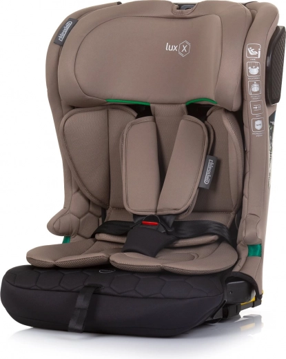 Autosjedalica i-Size 76–150 cm s Isofixom CHIPOLINO Lux X – Macadamia