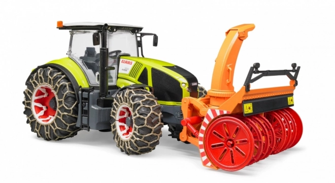 Bruder traktor Class Axion 950 sa snježnim frezama