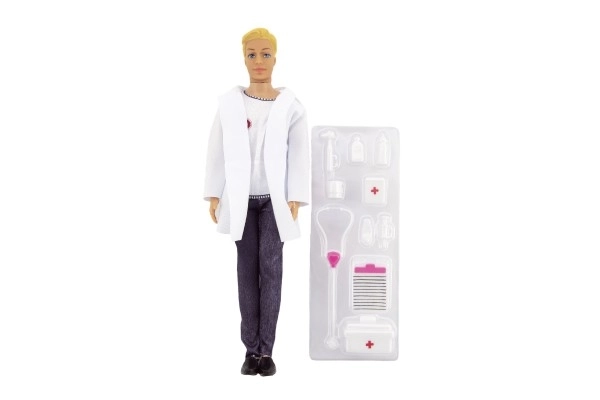 Plastični doktor figurica 30cm s dodacima u kutiji 20x33x5cm