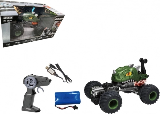 RC kaskaderski auto zeleni 1:16