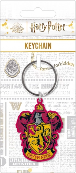 Harry Potter metalni privjesak za ključeve Gryffindor s višebojnim grbom