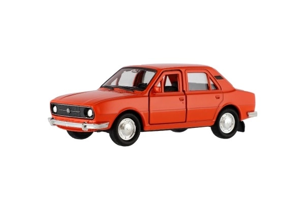 Auto Welly Škoda 105L metal/plast 11cm 1:34-39 slobodan hod 4 boje u kutiji 15x7x7cm