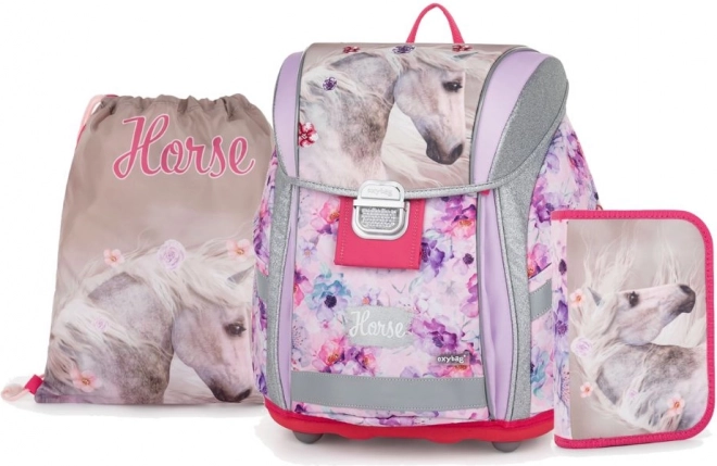 OXYBAG Školski set 3 komada Premium Light Romantični Konj