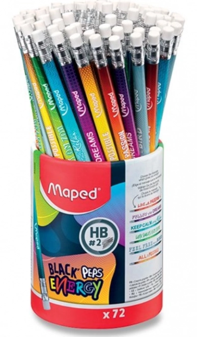 MAPED Grafitna olovka Black'Peps Energy 1 kom (miks)