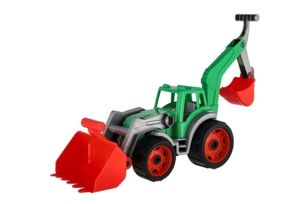 Traktor s lopatom i bagerom