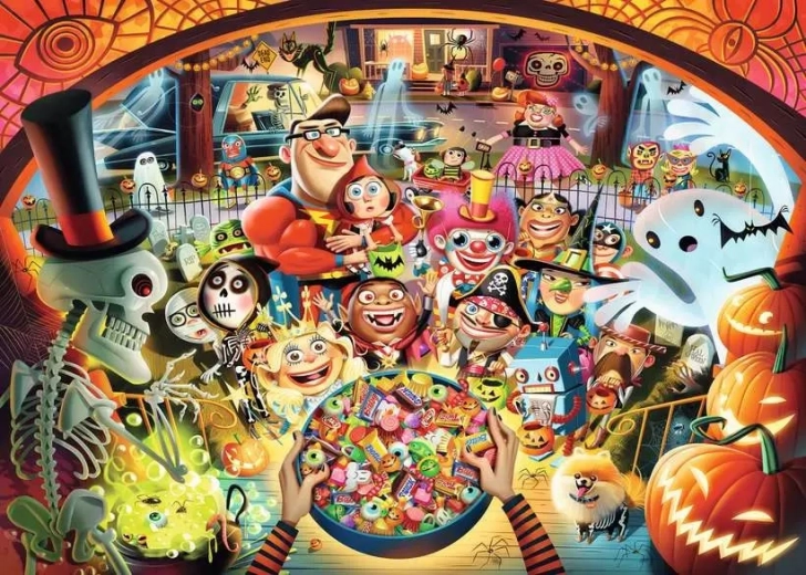 Puzzle RAVENSBURGER Noć vještica – koledarenje 1000 dijelova