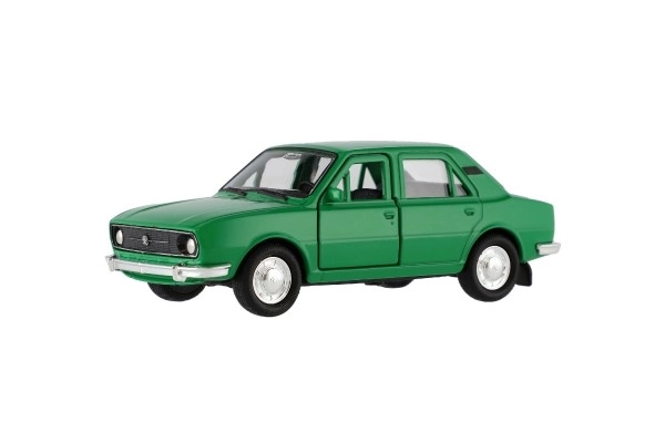 Auto Welly Škoda 105L metal/plast 11cm 1:34-39 slobodan hod 4 boje u kutiji 15x7x7cm