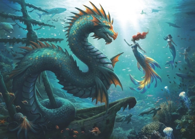 Ravensburger puzzle Tajne morskih čudovišta 1000 dijelova