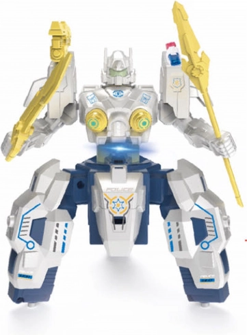 Policijski RC robot s dimnim efektom 19 cm