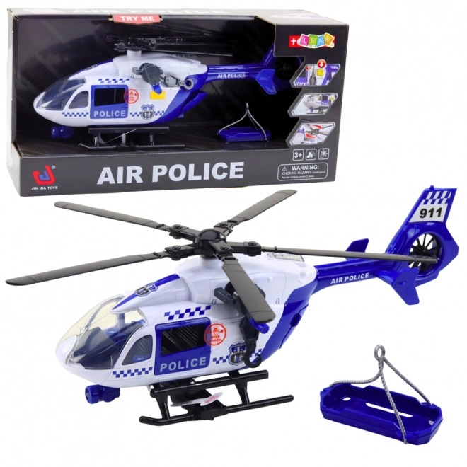 Policijski helikopter s svjetlima i zvukovima