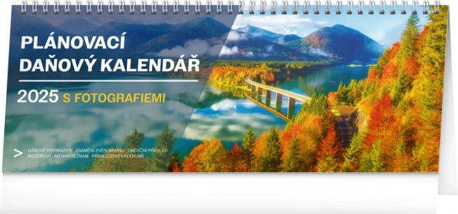 Stolni kalendar Planiranje Porezni s fotografijama 2025