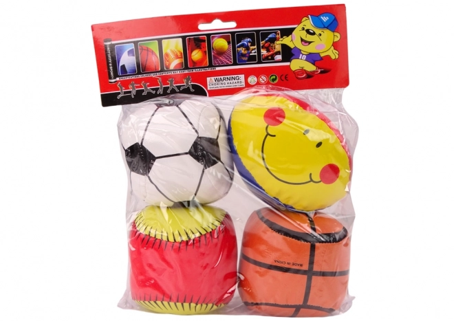 Set mekih sportskih lopti za košarku, ragbi, nogomet i bejzbol.